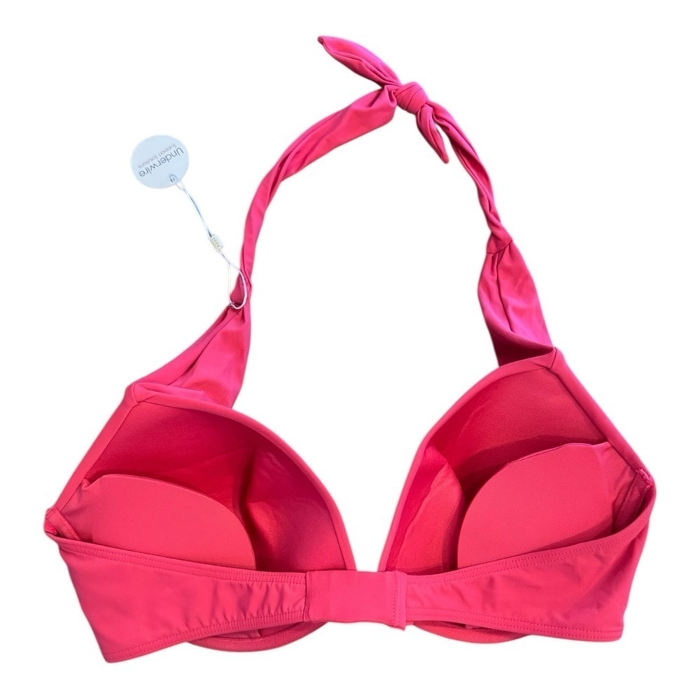 Contours by Coco Reef Cameo Halter Underwire Bikini Top in Dragonfruit NWT - Picture 4 of 5
